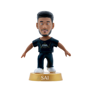 Chanak Cricket Icons Action Figure Sai Sudharsan Gujarat Titans Collectible Miniature Figurine, IPL Edition 360° Rotatable Head, GT Cricket Player for Fans & Kids, Perfect Gift & Collectors Pack of 1 chanak
