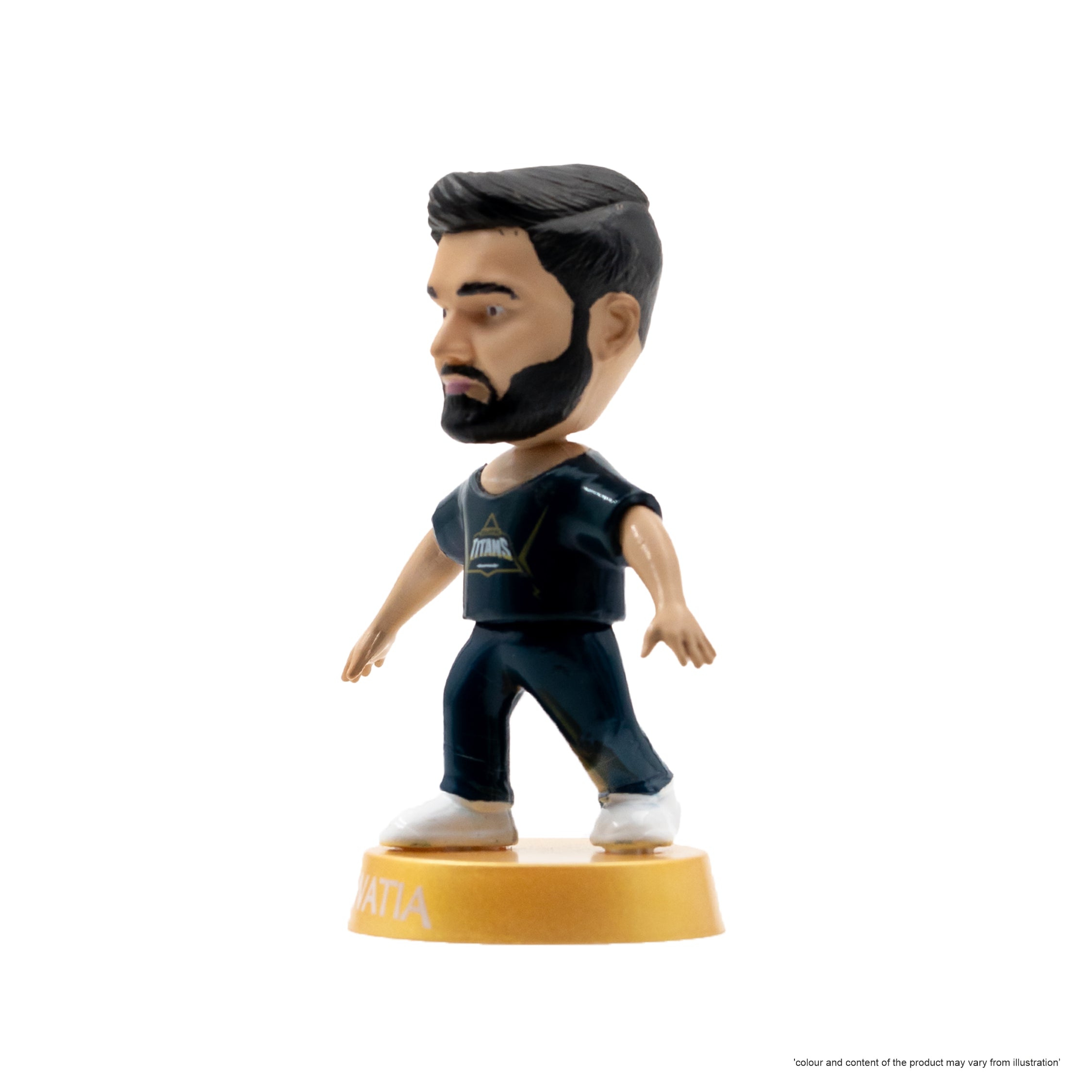 Chanak Cricket Icons Action Figure Rahul Tewatia Gujarat Titans Collectible Miniature Figurine, IPL Edition 360° Rotatable Head, GT Cricket Player for Fans & Kids, Perfect Gift & Collectors Pack of 1 chanak