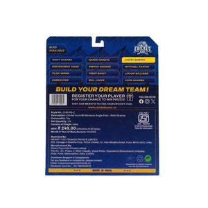 Chanak Cricket Icons Action Figure Jasprit Bumrah Mumbai Indians Collectible Miniature Figurine, IPL Edition with 360° Rotatable Head, MI Cricket Player for Fans & Kids, Gift & Collectors Pack of 1 chanak