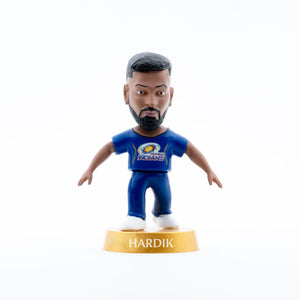 Chanak Cricket Icons Action Figure Hardik Pandya Mumbai Indians Collectible Miniature, IPL Edition with 360° Rotatable Head, MI Cricket Player for Fans & Kids, Gift & Collectors Pack of 1 chanak