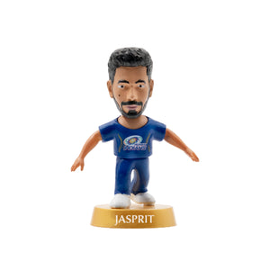 Chanak Cricket Icons Action Figure Jasprit Bumrah Mumbai Indians Collectible Miniature Figurine, IPL Edition with 360° Rotatable Head, MI Cricket Player for Fans & Kids, Gift & Collectors Pack of 1 chanak