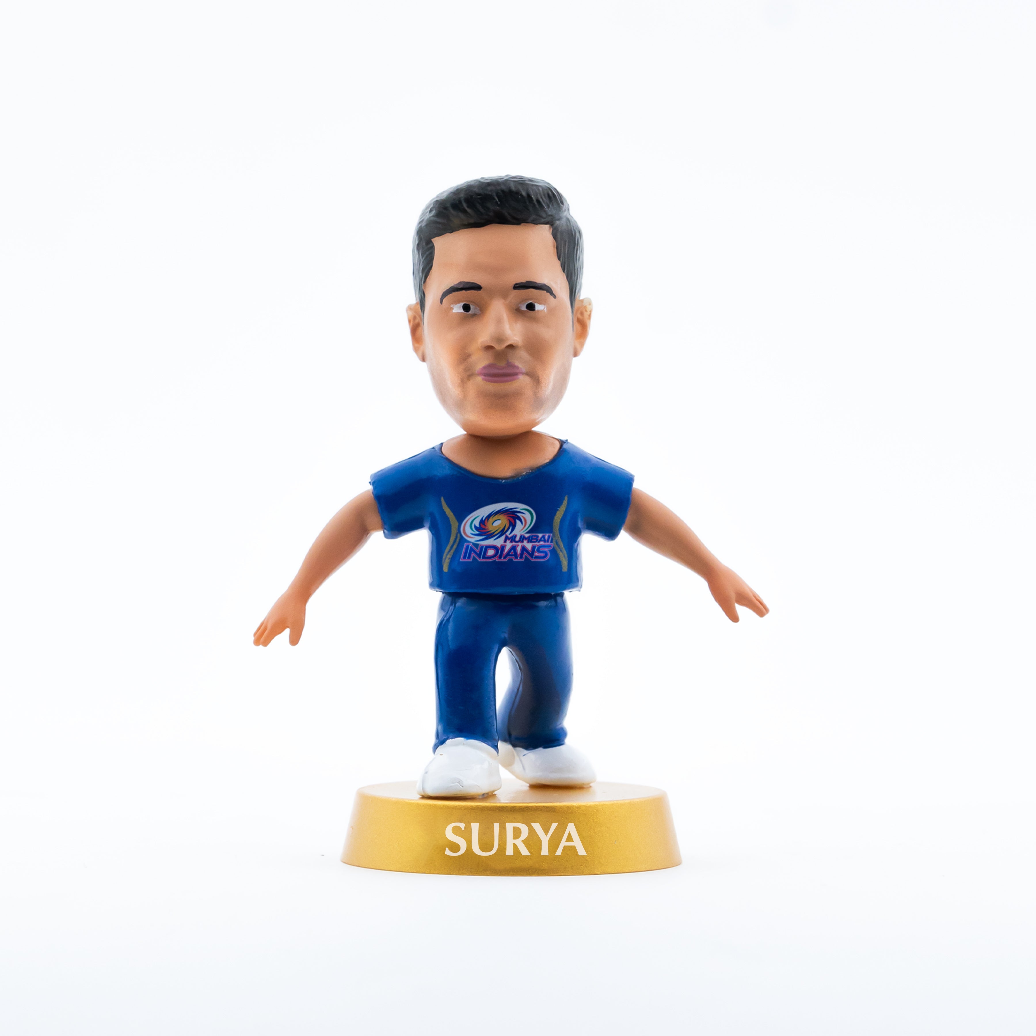 Chanak Cricket Icons Action Figure Surya Kumar Yadav Mumbai Indians Collectible Miniature, IPL Edition with 360° Rotatable Head, MI Cricket Player for Fans & Kids, Gift & Collectors Pack of 1 chanak