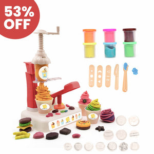 Chanak Scoop and Play, Ice Cream play Set With 6 Dough And 11 Stamps Molds chanak