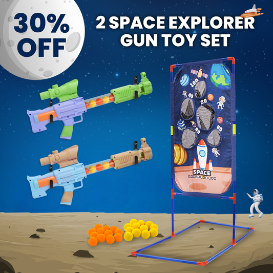 Chanak Space Explorer Pneumatic Gun Toy Set | Safe Indoor/Outdoor Play for Kids 5+, BIS Approved. chanak