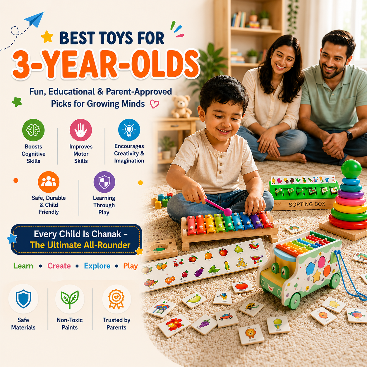Best Toys for 3-Year-Olds in India 2026