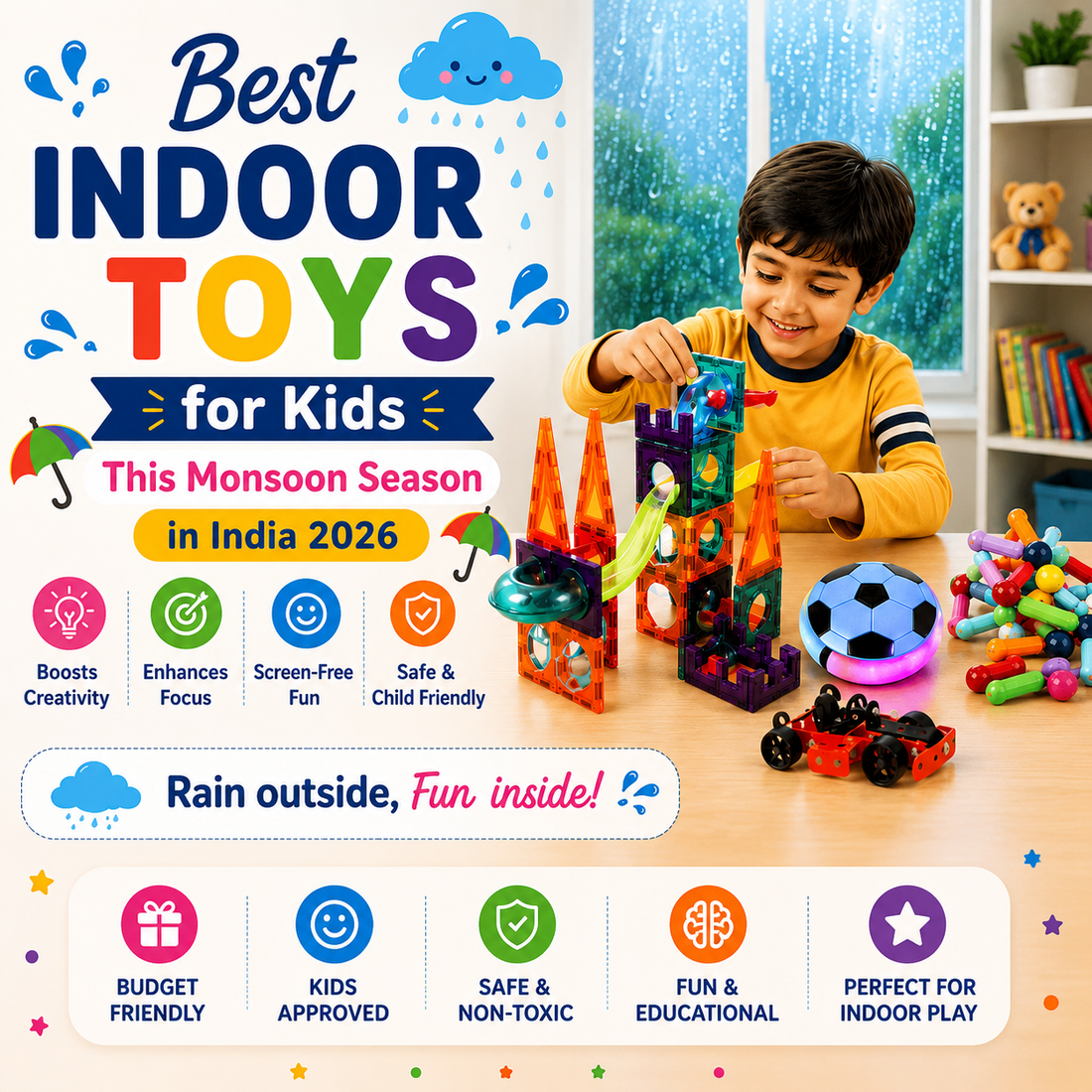 Best Indoor Toys for Kids This Monsoon Season in India 2026