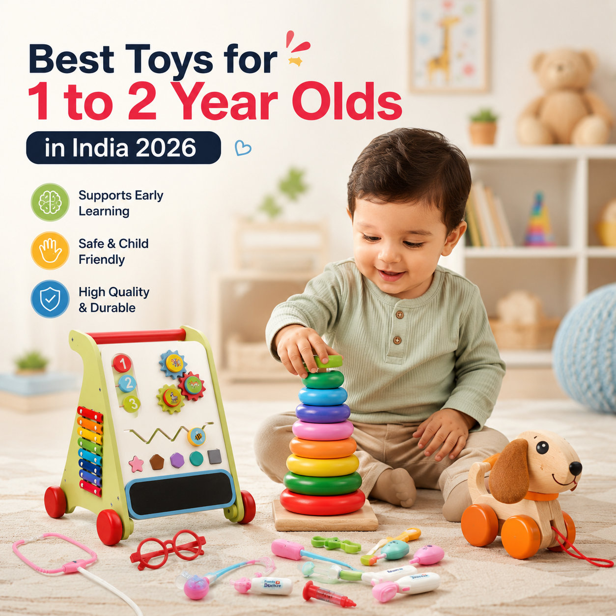 Best Toys for 1 to 2 Year Olds in India 2026