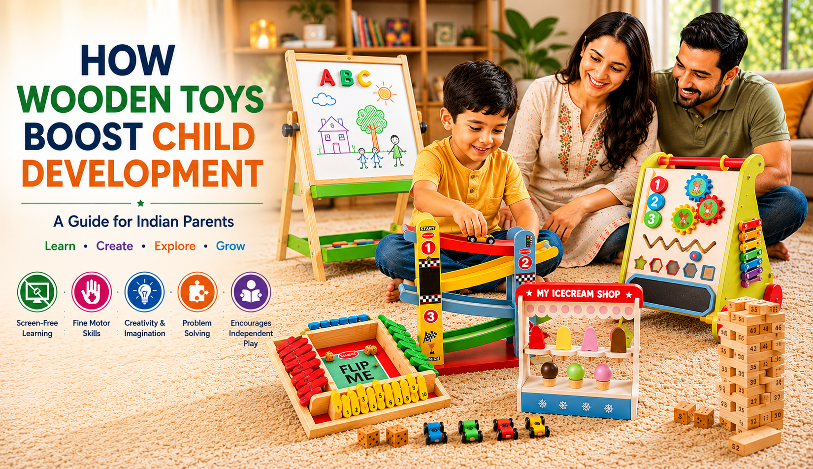 How Wooden Toys Boost Child Development: A Guide for Indian Parents chanak