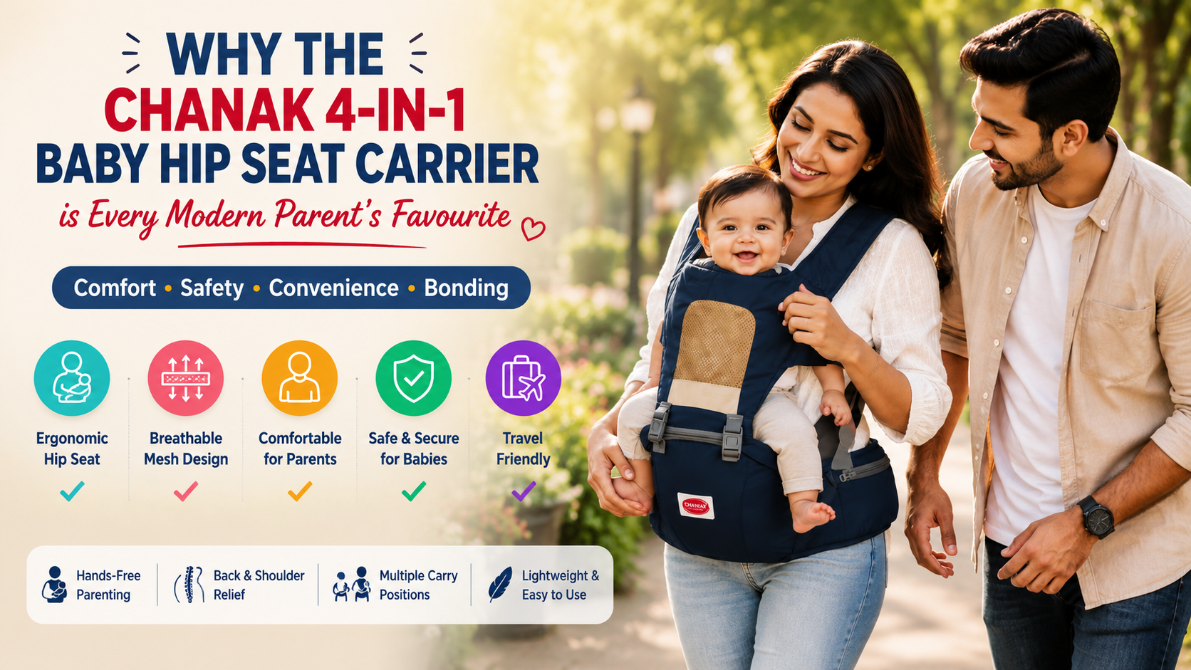 Why the Chanak 4-in-1 Baby Hip Seat Carrier is Every Modern Parent’s Favourite