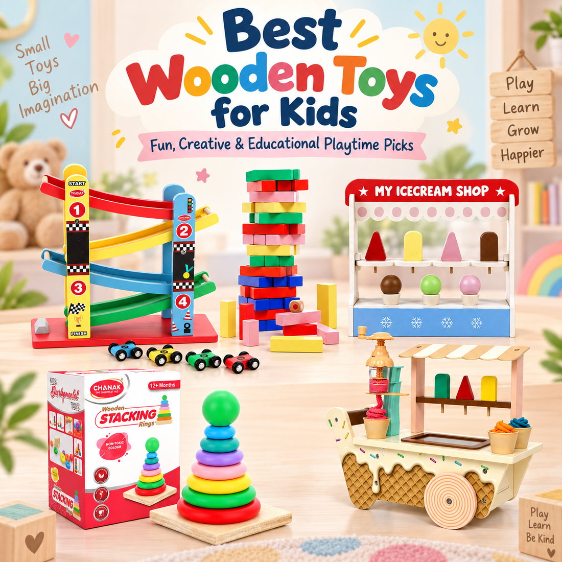 Timeless & Screen-Free: 15 Best Wooden Toys for Kids by Age (India, 2026)