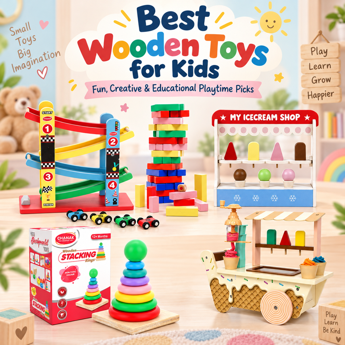 Timeless & Screen-Free: 15 Best Wooden Toys for Kids by Age (India, 2026)