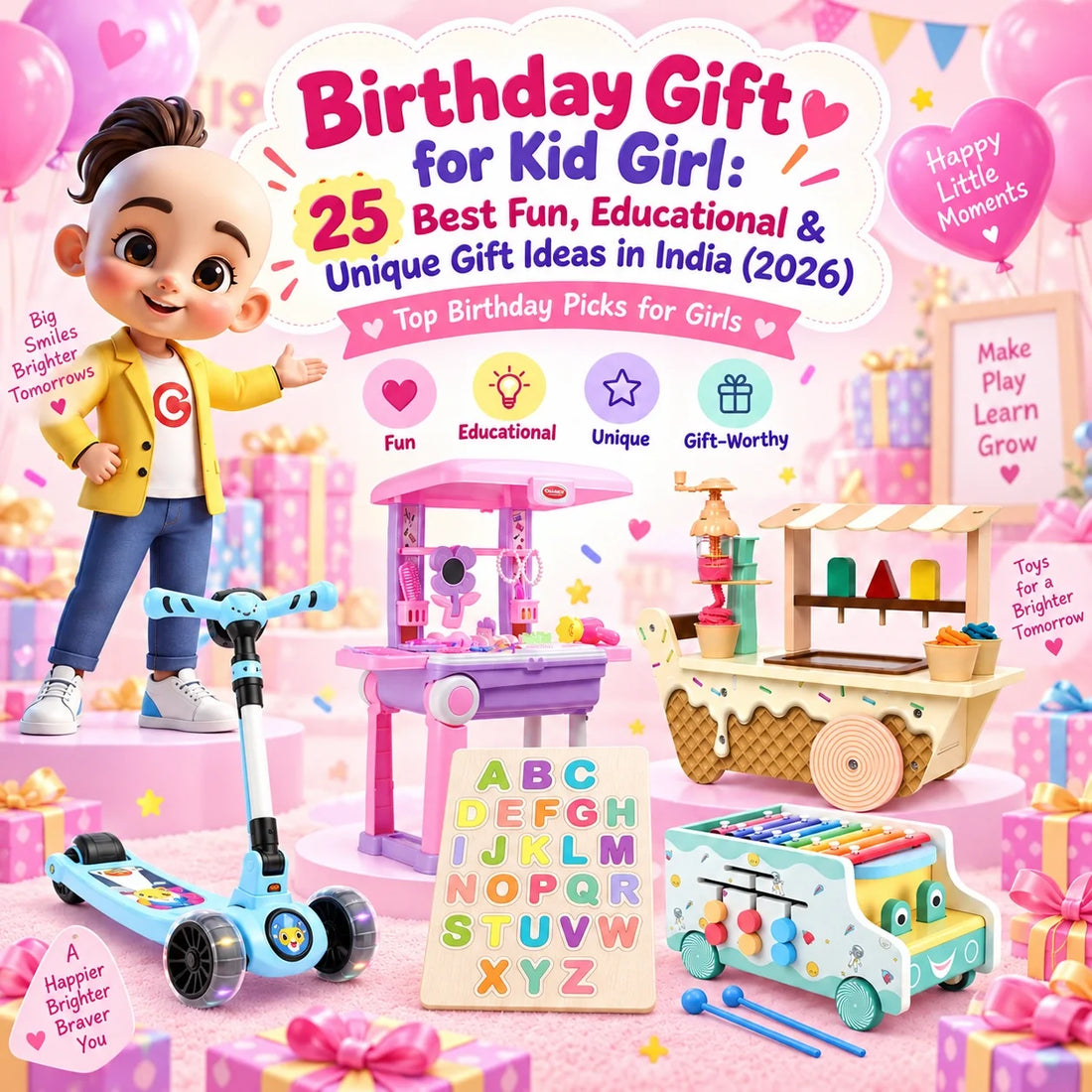 Birthday Gift for Kid Girl: 25 Best Fun, Educational & Unique Gift Ideas in India (2026)