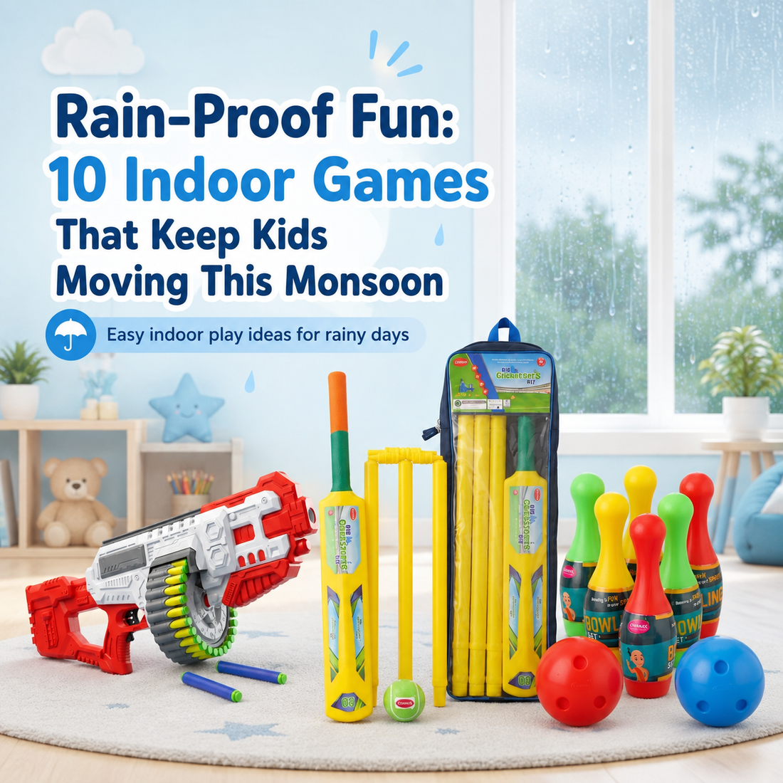 Rain-Proof Fun: 10 Indoor Games That Keep Kids Moving This Monsoon