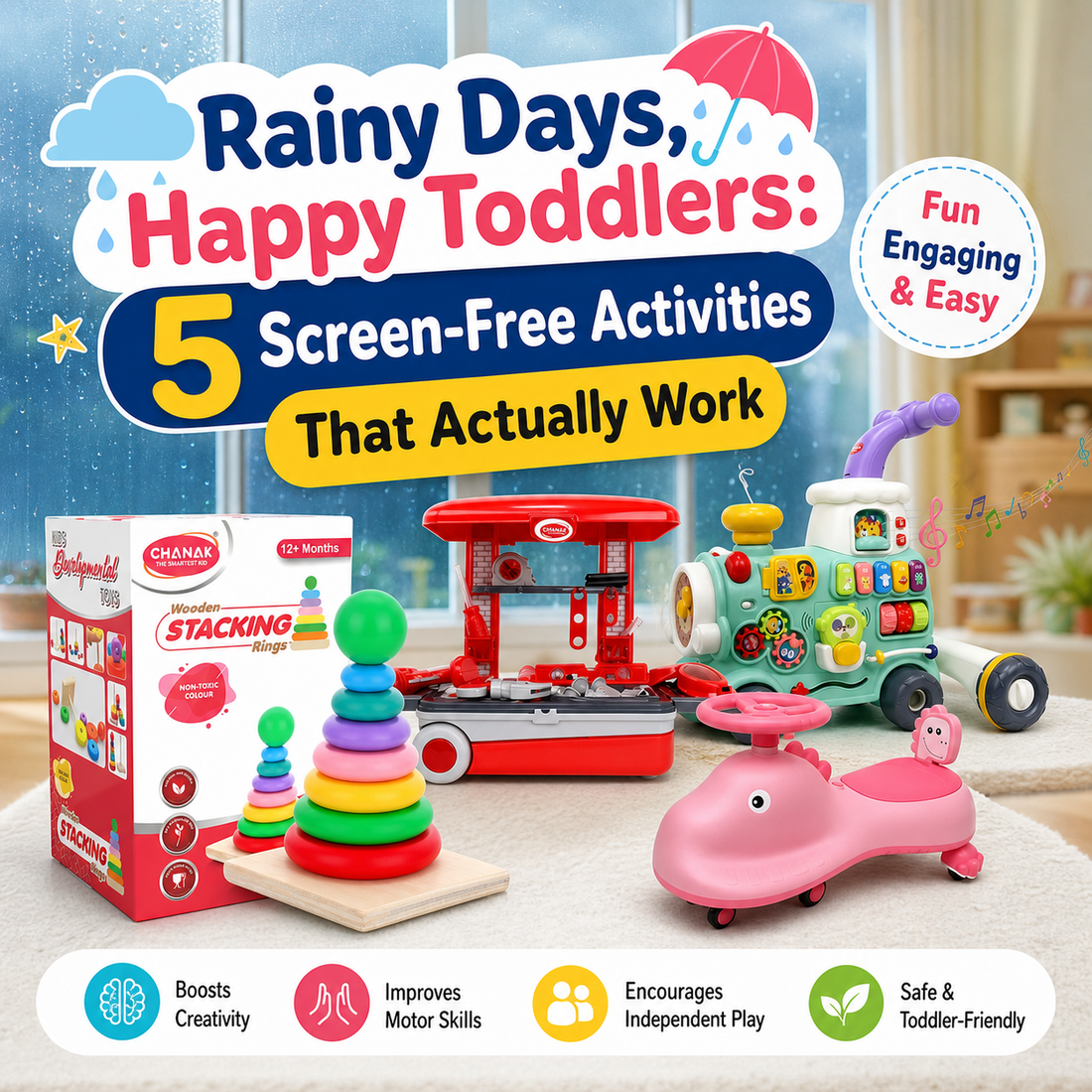 Rainy Days, Happy Toddlers: 5 Screen-Free Activities That Actually Work