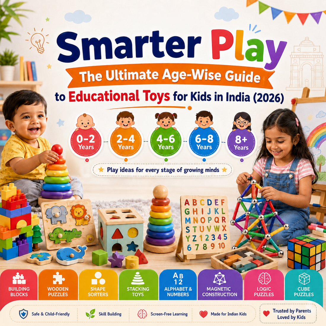 Smarter Play: The Ultimate Age-Wise Guide to Educational Toys for Kids in India (2026)