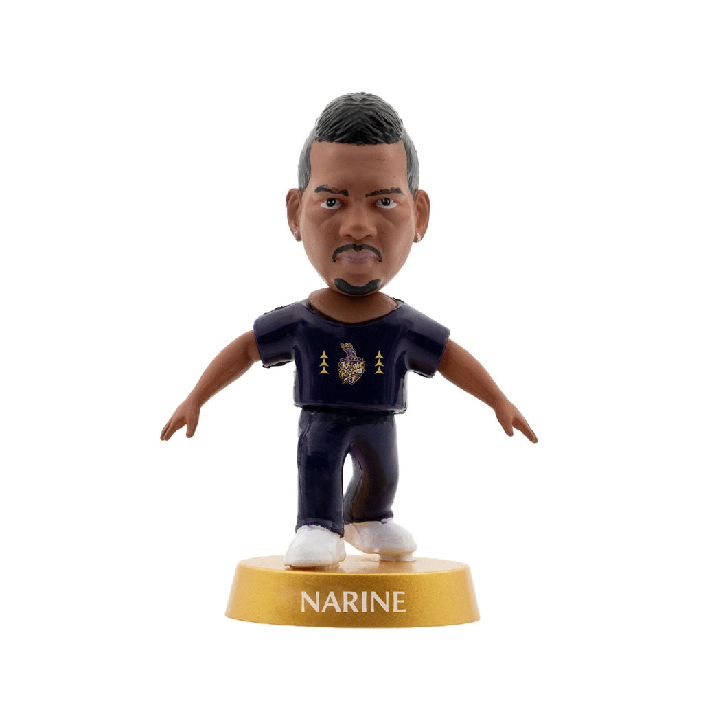 Chanak Cricket Icons Action Figure Sunil Narine Kolkata Knight Riders Collectible Miniature, IPL Edition 360° Rotatable Head, KKR Cricket Player for Fans & Kids, Perfect Gift & Collectors Pack of 1 chanak