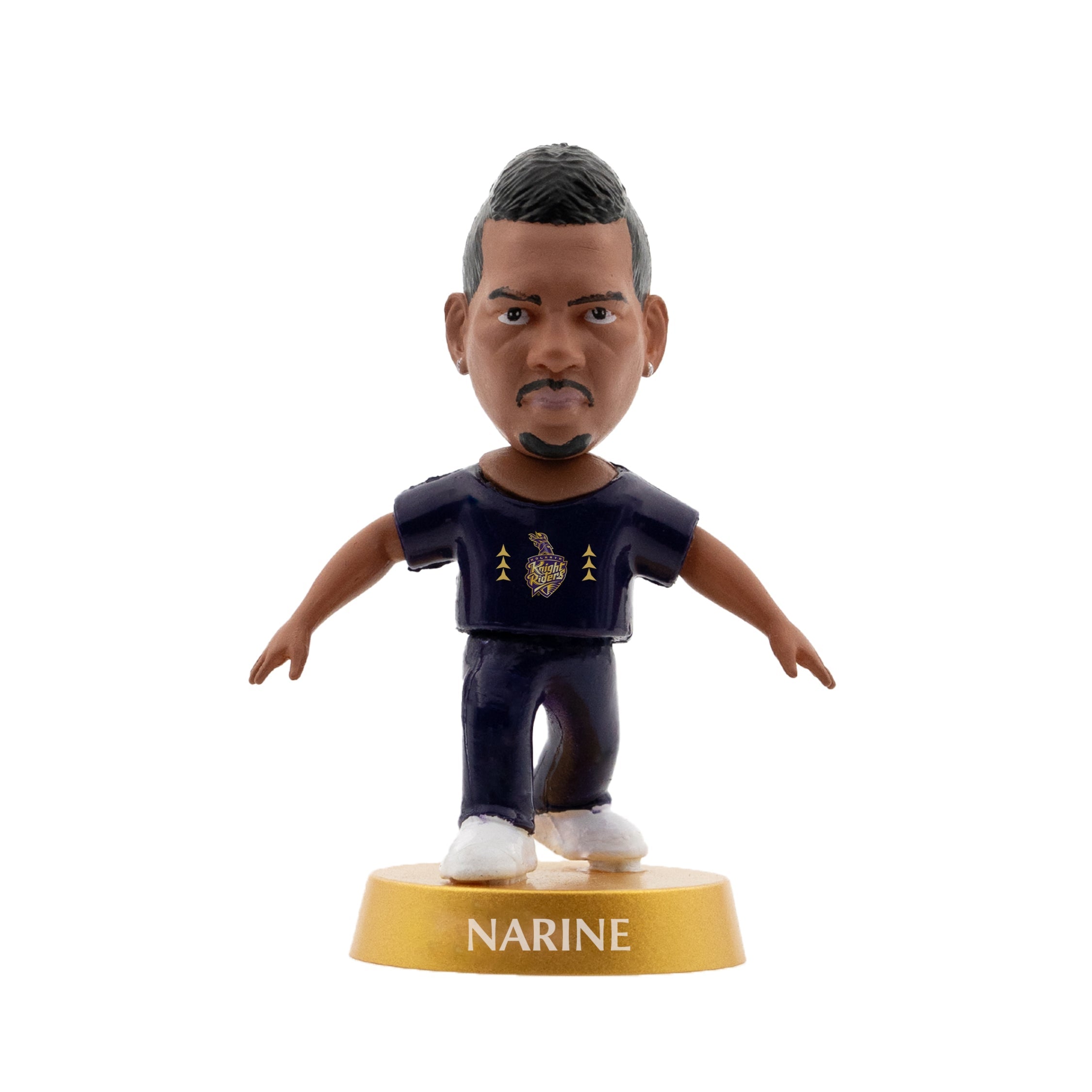 Chanak Cricket Icons Action Figure Sunil Narine Kolkata Knight Riders Collectible Miniature, IPL Edition 360° Rotatable Head, KKR Cricket Player for Fans & Kids, Perfect Gift & Collectors Pack of 1 chanak