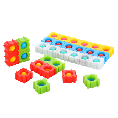 Chanak Pop It Silicone Push Pop Rainbow Puzzle Fidget Toy - chanak
