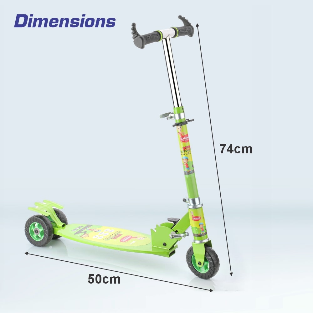 Chanak Kick Scooter for kids Glider Toddler Scooter (Green) Aditi Toys Pvt. Ltd.