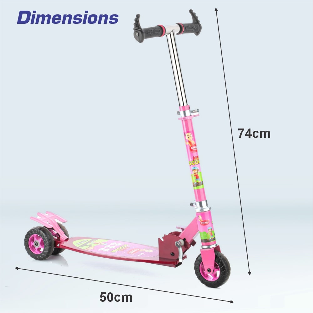 Chanak Kick Scooter for kids Glider Toddler Scooter (Pink) Aditi Toys Pvt. Ltd.