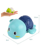 Aditi Toys Swimming Turtle Bath Toy Wind Up Water Floating Turtle For New Born Baby Bathtub Water Toys, Pack of 6 Multicolor (Colors As Per Availability) chanak