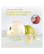 Aditi Toys Swimming Turtle Bath Toy Wind Up Water Floating Turtle For New Born Baby Bathtub Water Toys, Pack of 6 Multicolor (Colors As Per Availability) chanak