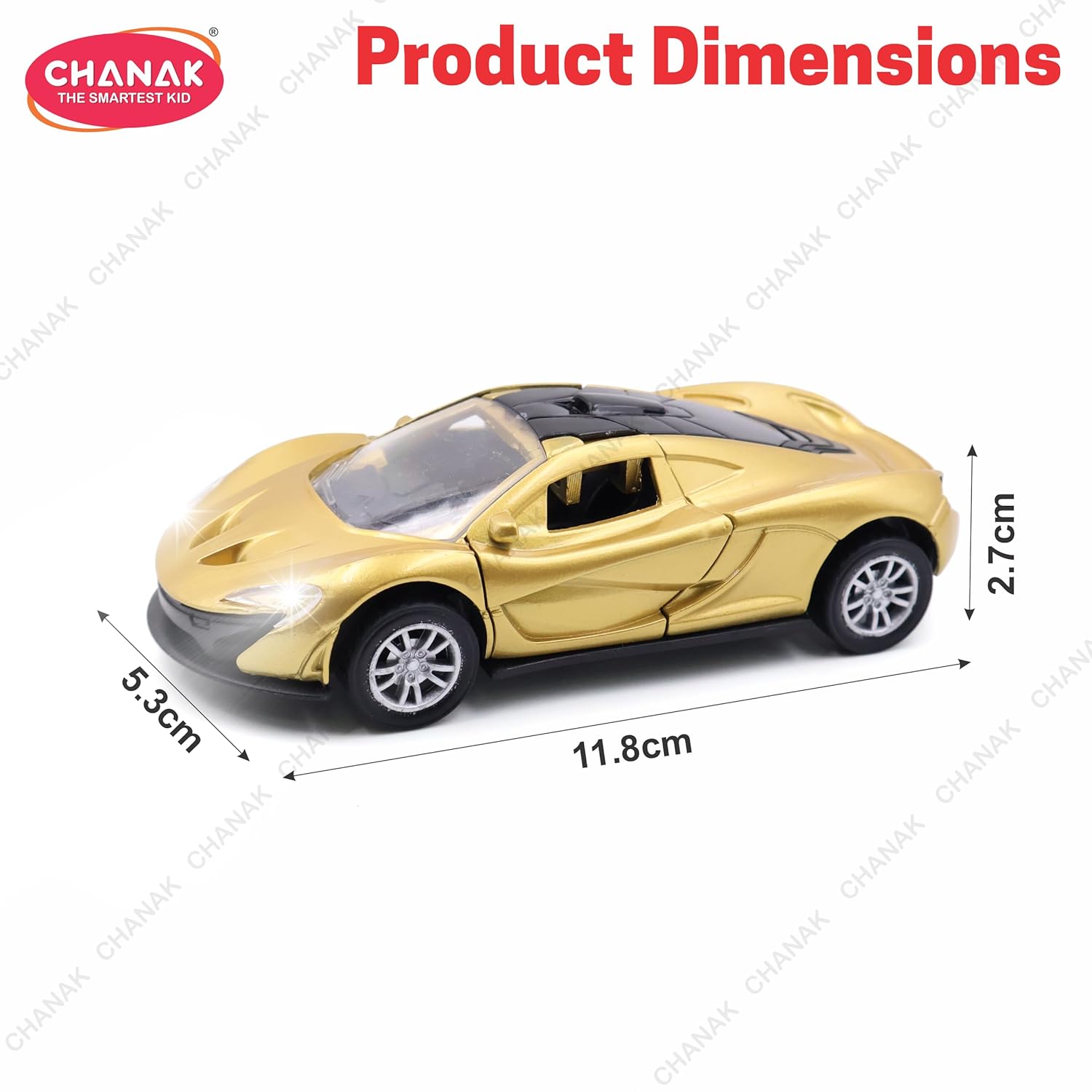Chanak Die-Cast Sports Car - Gold