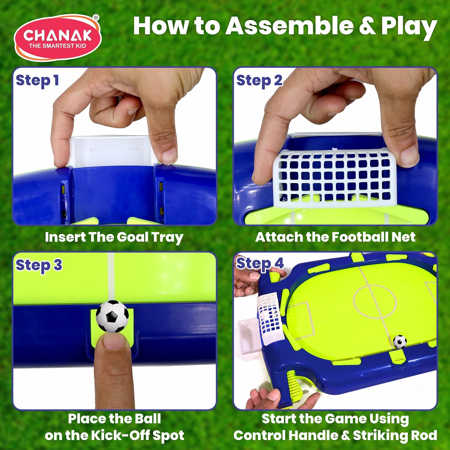 Chanak Mini Football Tabletop Portable Desktop Soccer Football Flicker Toy, Durable Fun Soccer Board Game For Boys Girls, Above 6+ Age