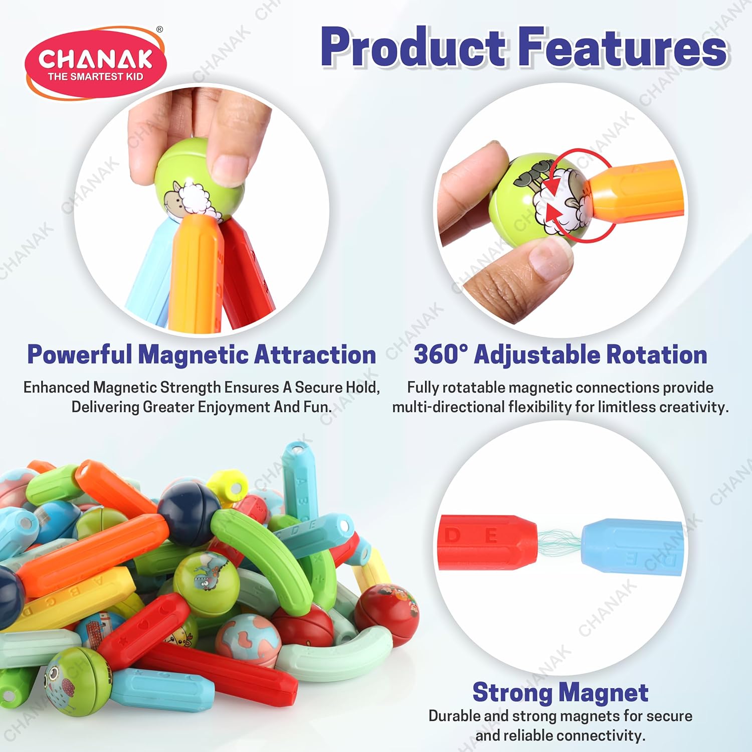 Chanak 36-Pc Magnetic Sticks