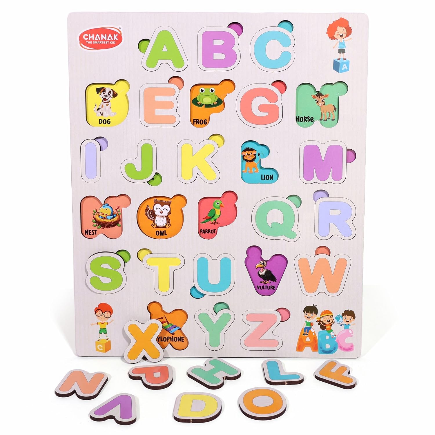 Chanak Wooden Alphabet Puzzle