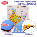 Chanak Wooden India Map Puzzle
