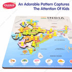 Chanak Wooden India Map Puzzle