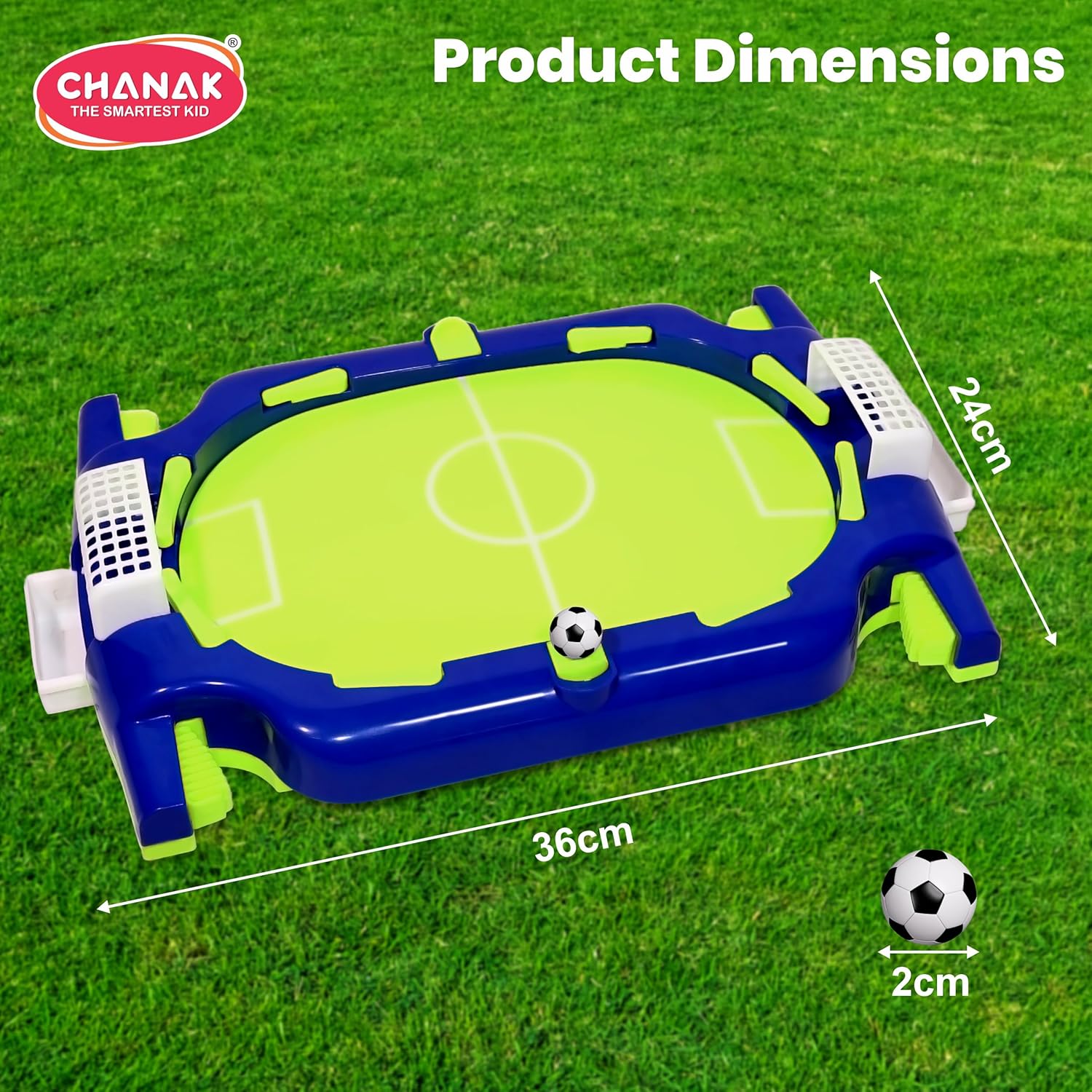 Chanak Mini Football Tabletop Portable Desktop Soccer Football Flicker Toy, Durable Fun Soccer Board Game For Boys Girls, Above 6+ Age