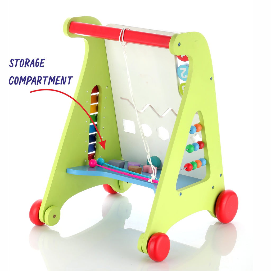 Chanak Wooden Baby Walker 6-in-1 - Side View - chanak