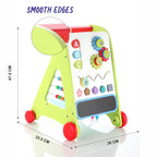 Chanak Wooden Baby Walker 6-in-1 - Wheel Detail - chanak