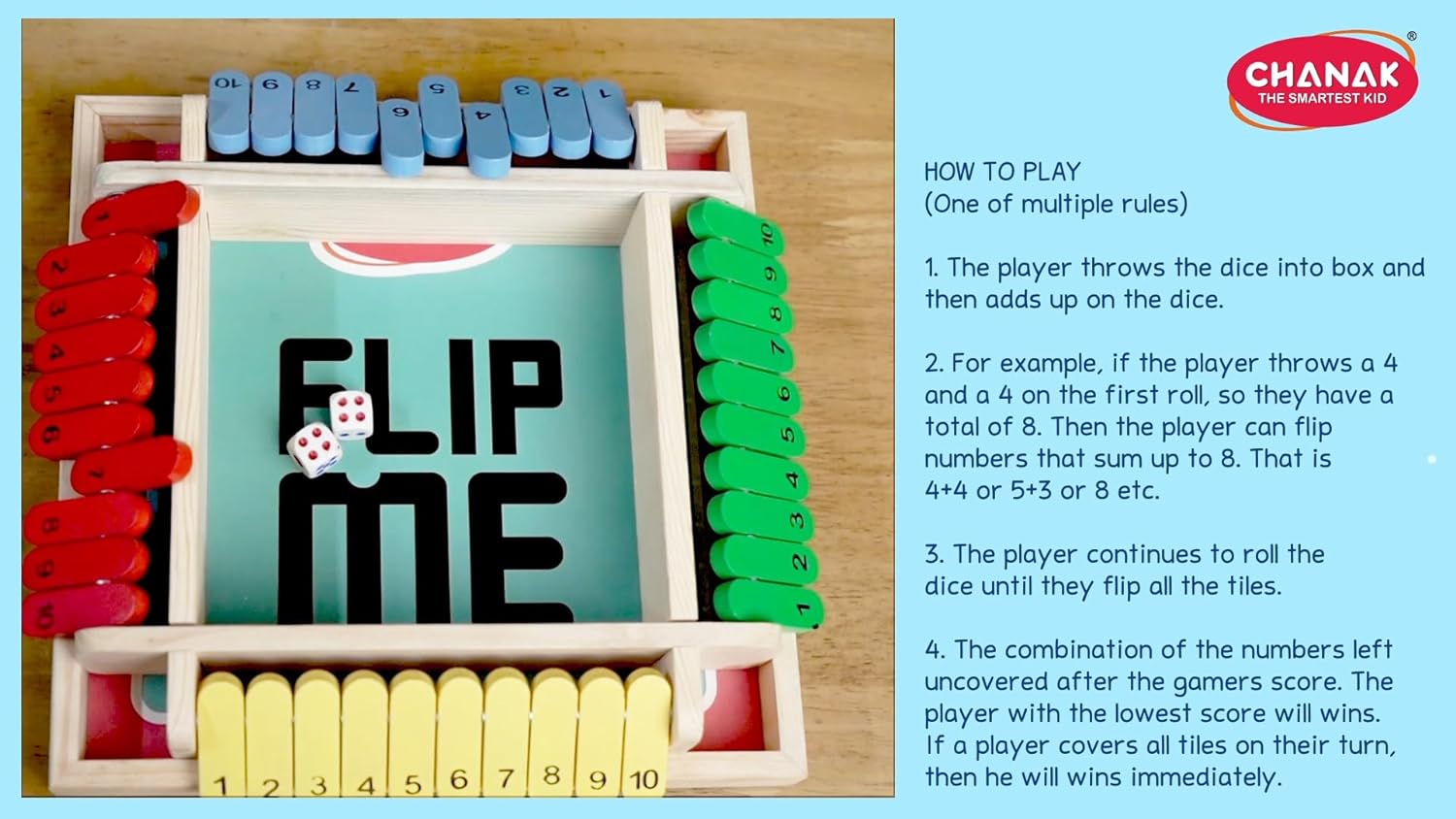 Chanak Flip Me Dice Multiplayer Game for Kids & Adults Aditi Toys Pvt. Ltd.