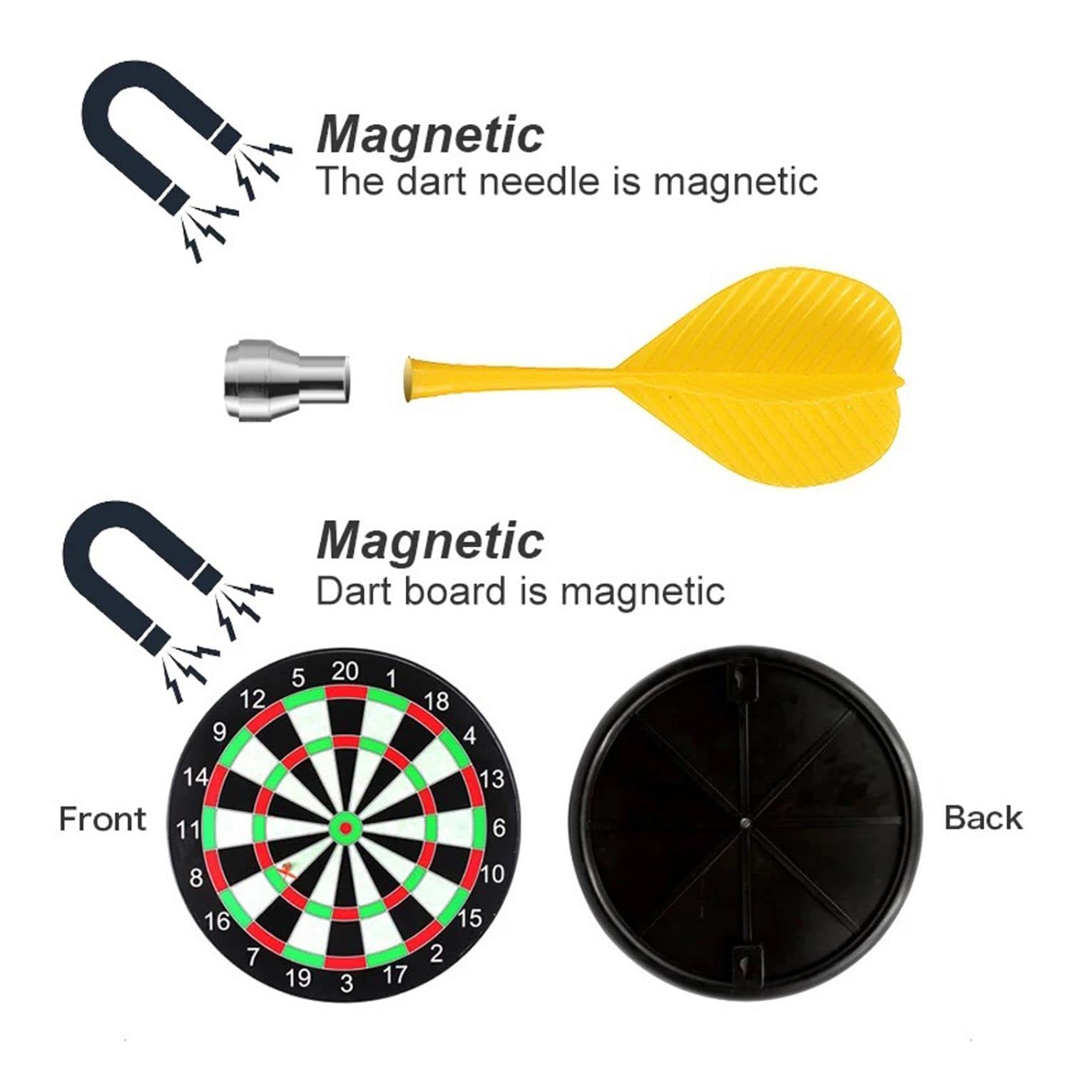 Chanak's Magnetic Dartboard with Soft Darts - chanak