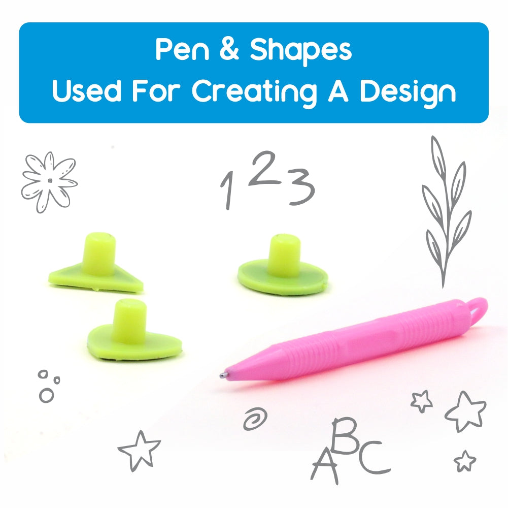 Chanak's Magnetic Slate Board for Learning Writing and Drawing, Magnetic Pen and Stamps (SkyBlue) Aditi Toys Pvt. Ltd.