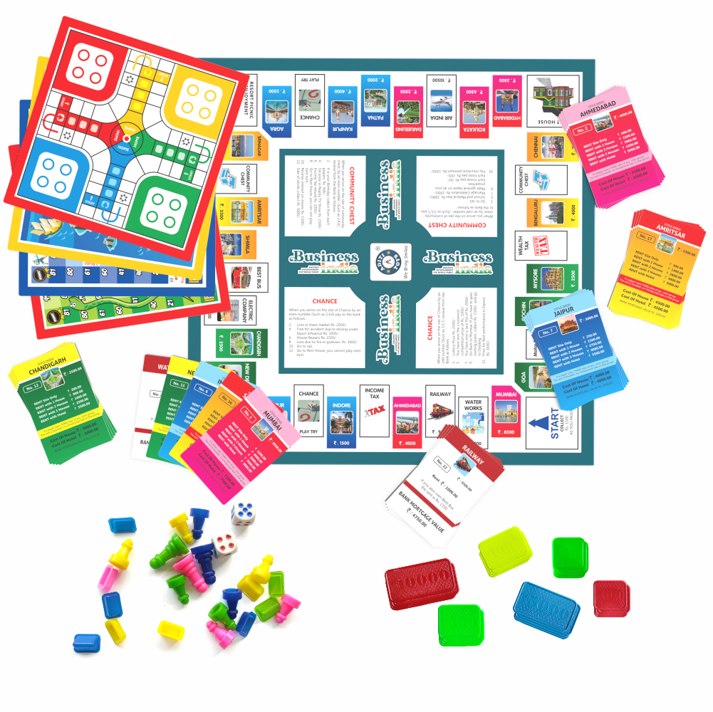 Chanak's Business Game Board with Plastic Money & Coins - chanak