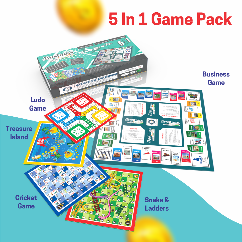 Chanak's Business Game Board with Plastic Money & Coins Aditi Toys Pvt. Ltd.