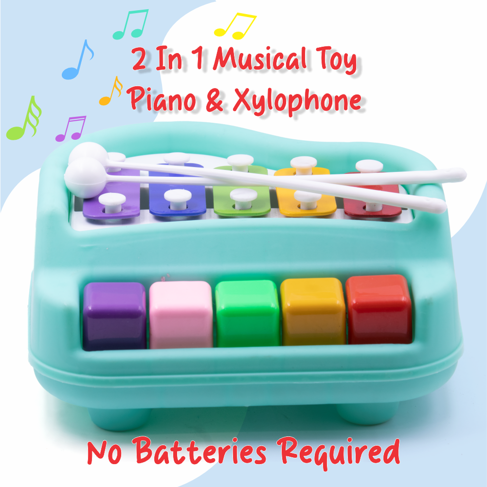 Chanak Musical Xylophone Piano Toy for Kids (Blue) Aditi Toys Pvt. Ltd.