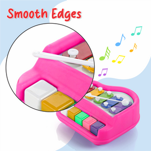 Chanak Musical Xylophone Piano Toy for Kids (Pink) Aditi Toys Pvt. Ltd.