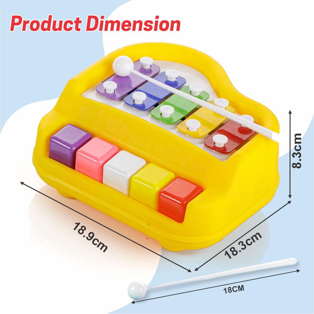 Chanak Musical Xylophone Piano Toy for Kids Yellow chanak chanak
