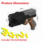 Chanak Six-Dart Rapid Fire Blaster Toy Gun Black Aditi Toys Pvt. Ltd.