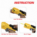 Chanak Six-Dart Rapid Fire Blaster Toy Gun Yellow Aditi Toys Pvt. Ltd.