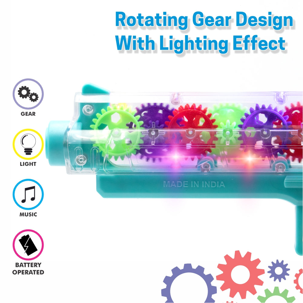 Chanak Transparent Gear Gun Blue - Trigger Detail - chanak