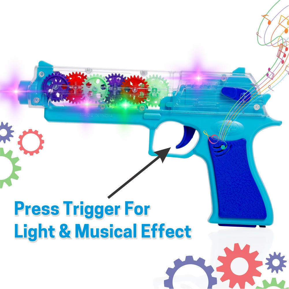 Chanak Transparent Gear Gun Blue - Light Detail - chanak