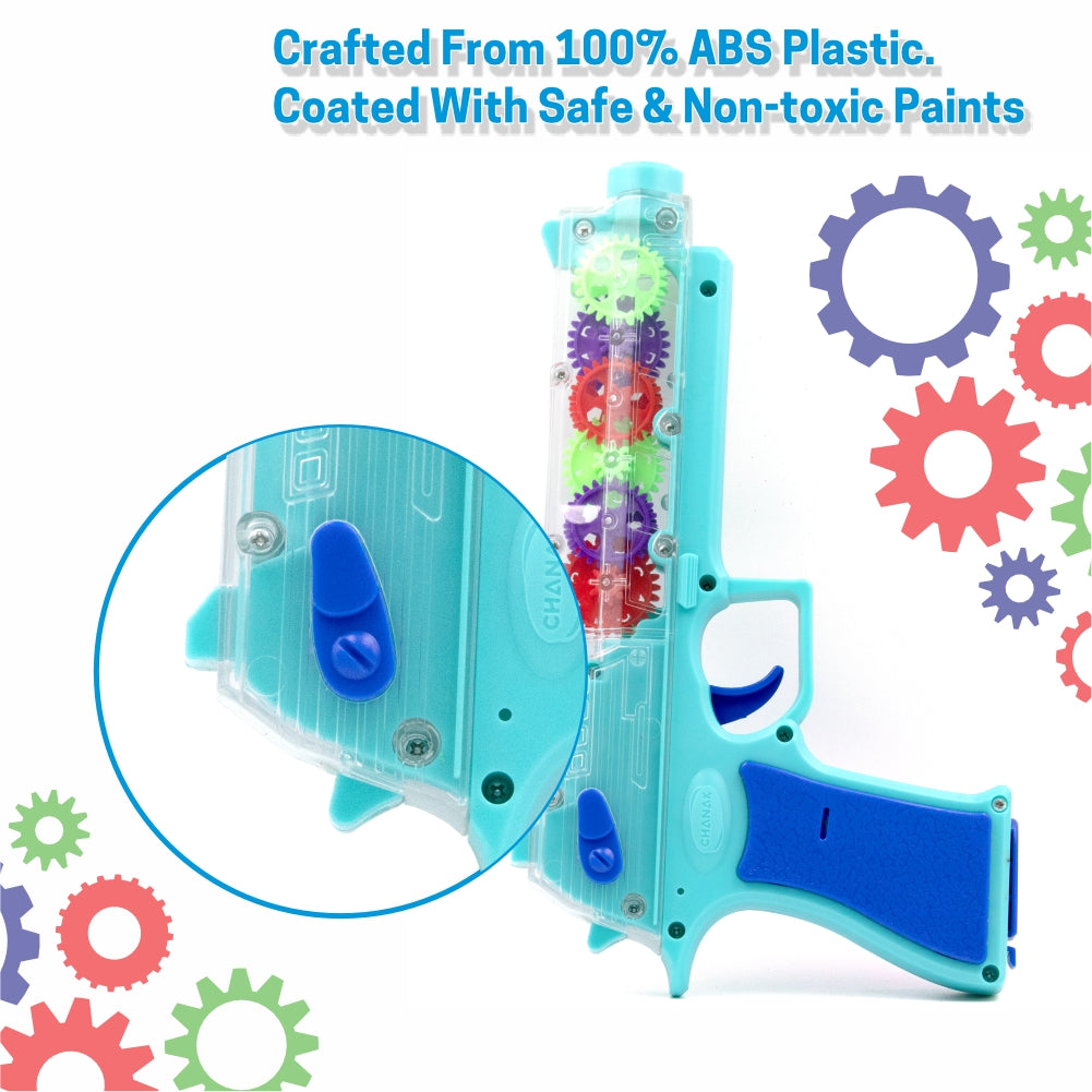 Chanak Transparent Gear Gun - Blue