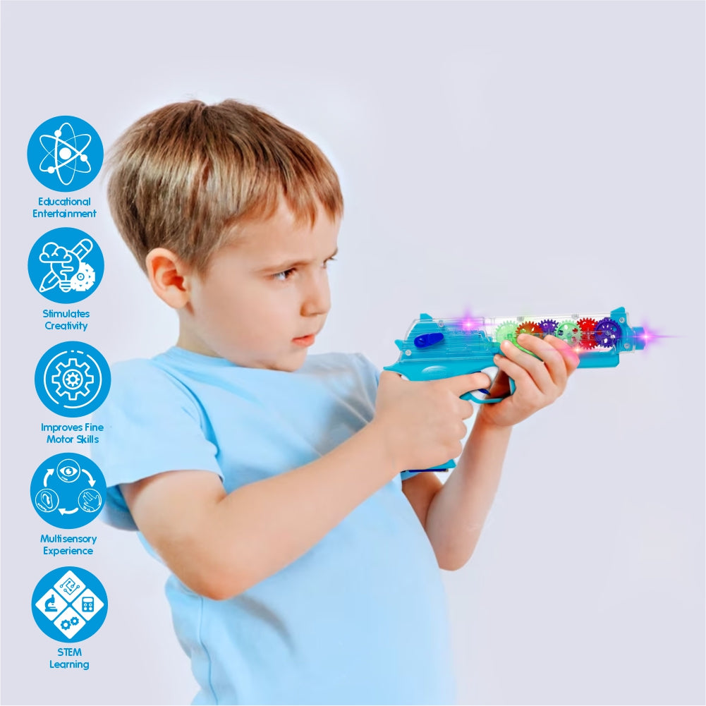 Chanak Transparent Gear Gun Blue - BIS Approved - chanak
