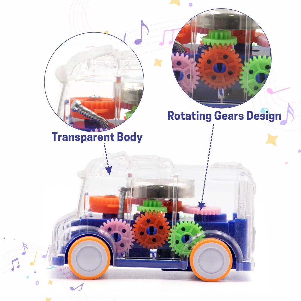 Chanak Transparent Gear Bus - Blue